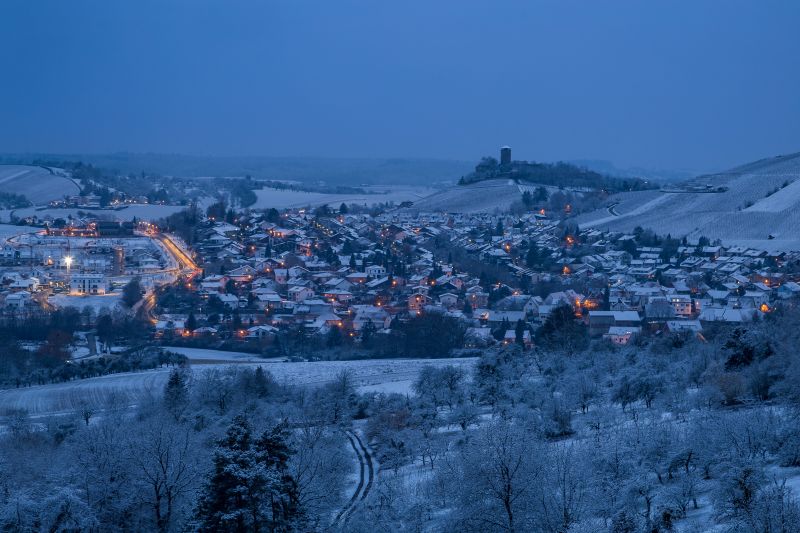 weihnachtliche Stadtansicht
